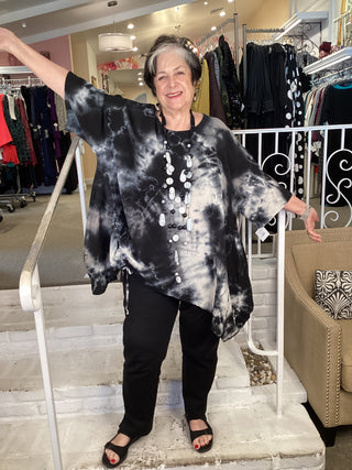 JOJO TUNIC - MARBLE BLACK