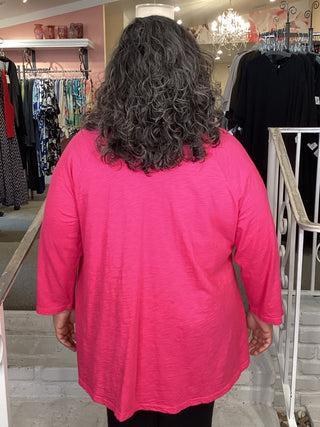 PATCH POCKET TUNIC - FUCHSIA