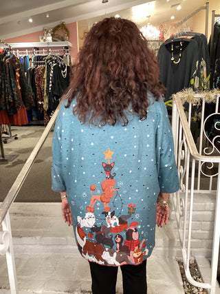 FLEECE CHRISTMAS DOG TUNIC