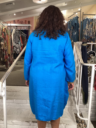 L/S CIRCLE DRESS - SKY