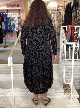 AD904N Velvet Dress & Slip in Nocturne by Alembika