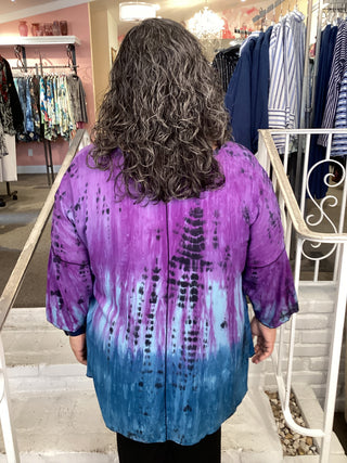3/4 KIANA TOP - DD PURPLE