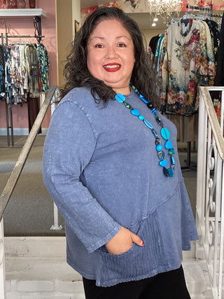 Wave Tunic - Vintage Denim