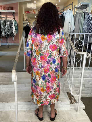 OLIVA DRESS - PINK BOUQUET