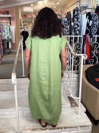A ORLA DRESS - LIME
