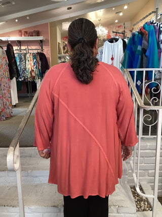 2726 Diagonal Seam Tunic - Ketchup