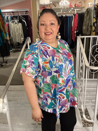 CAP V-NECK TOP - RIO