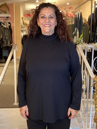 TONYA MOCK TOP - BLACK