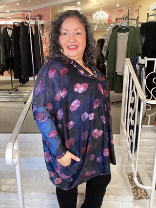 AT845M KNIT TUNIC - MIDNIGHT