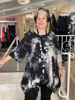 JOJO TUNIC - MARBLE BLACK