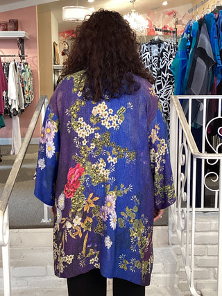 OPEN KIMONO - PEONY & CHERRY
