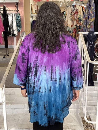 Aku Blouse - DD Purple/Indigo