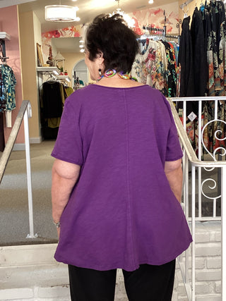 S/S Tee Top - Purple Gem
