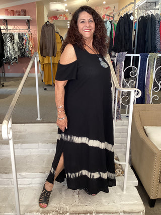 DANA WAVE DRESS - BLACK