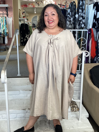 A ORLA DRESS - SAND