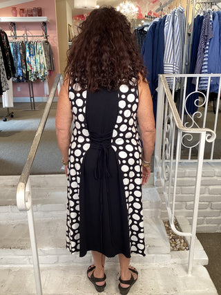 SLEEVLESS DOT DRESS