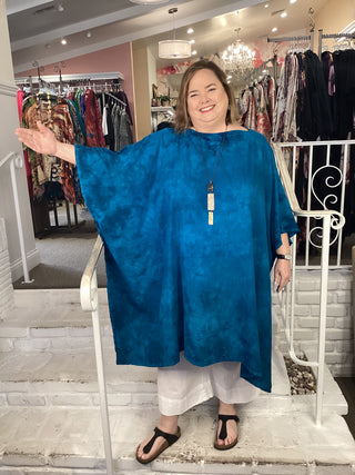 WHISPER TUNIC - WASH PEACOCK