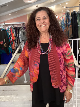 PATCHWORK JACKET - FUCHSIA