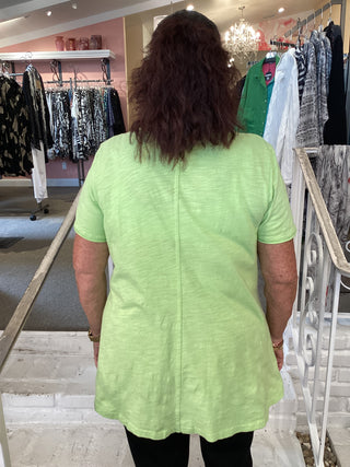 S/S TEE TOP - KEY LIME