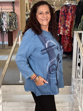 TUNIC WAVE POCKET- DREAMSCAPE