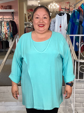 2626 LAYER TUNIC - AQUA