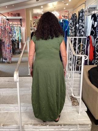 ORTENSIA DRESS - GREEN