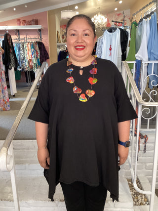 BUNNY TUNIC - BLACK