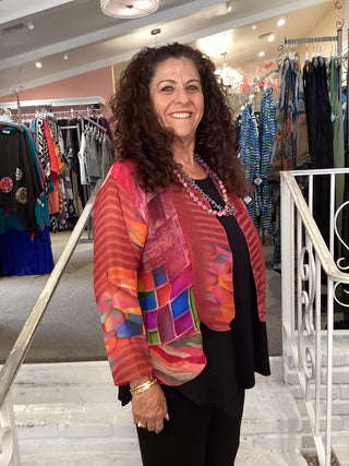 PATCHWORK JACKET - FUCHSIA