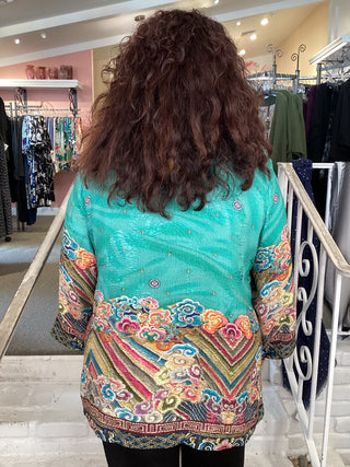 MANDARIN-ROYAL EMBROIDERY ROBE