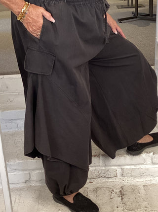 FLAP PANT - BLACK