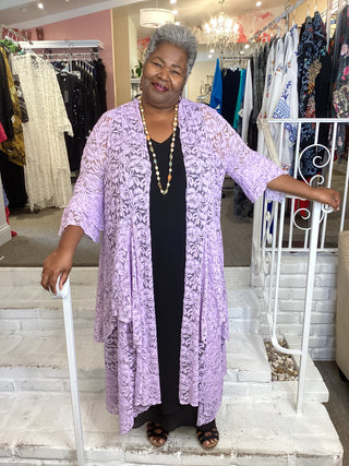 STEVIE NICKS DUSTER - LAVENDER
