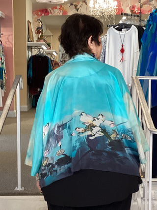 Silk Kimono Jacket - Daydream
