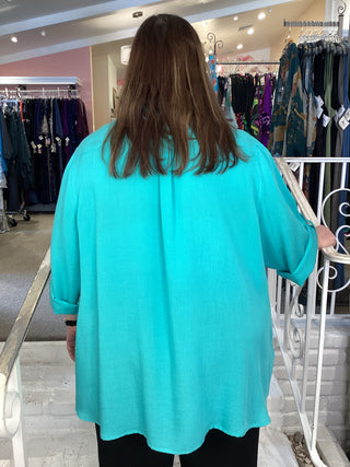ANNIE'S SHIRT - LAGOON