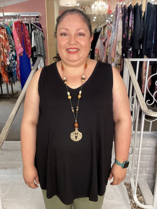REANNA TANK - BLACK