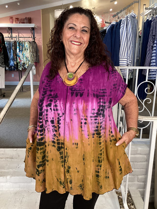 KIANA CAP TOP - DD FUSCHIA