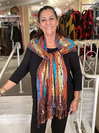 SILK BLEND SCARF - 458