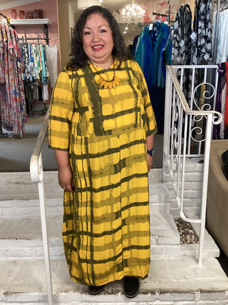 ORIA DRESS - CURRY