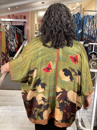 Silk Short Kimono - Heirloom