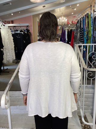 LONG ANGEL TEE - CHALK