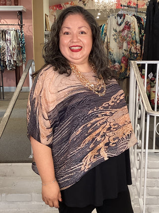 Silk Overlay Top - Tempest