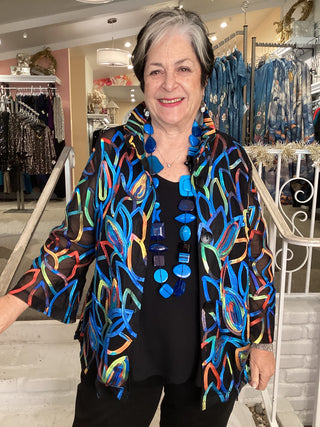 FLORAL SOUTACHE JACKET