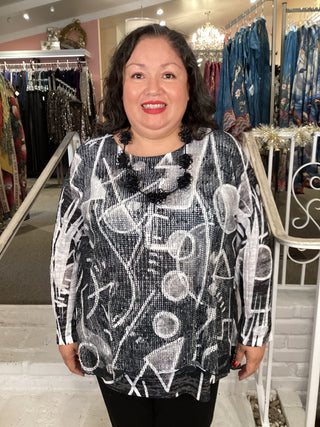 MESH OVERLAY TUNIC - ART SKOOL