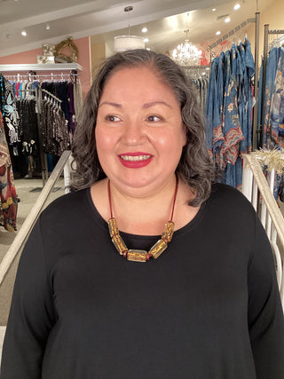 17 GOLDEN BAMBOO NECKLACE
