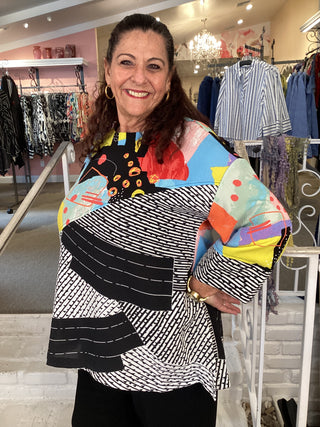 MIX MEDIA TUNIC - MULTI