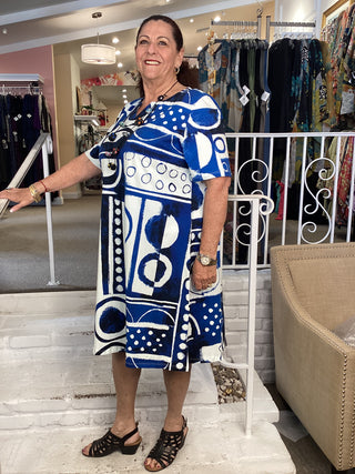COTTON/SPAN DRESS - DOTTIE