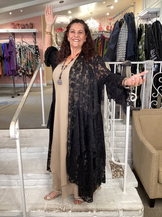 STEVIE DUSTER - BLACK