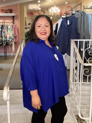 AIRFLOW BUTTON SHIRT-ROYAL BLU