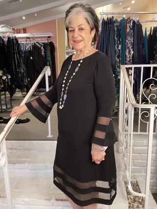 ITY MESH DRESS - BLACK