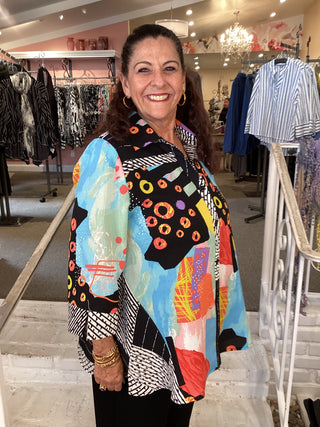 MIX MEDIA TOP/TUNIC - MULTI