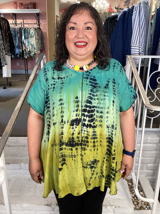 KIANA CAP TOP - DD TURQUOIS